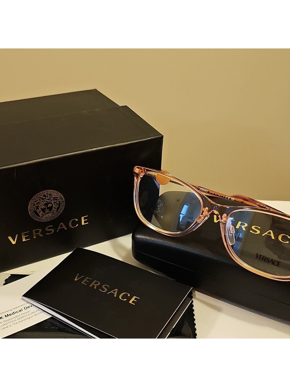 NWT Authentic VERSACE Eyeglasses - Picture 6 of 17